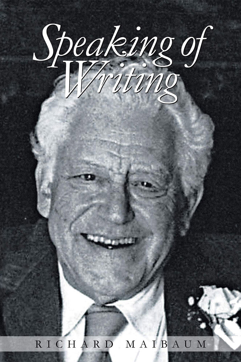 Book cover - Speaking of Writing
